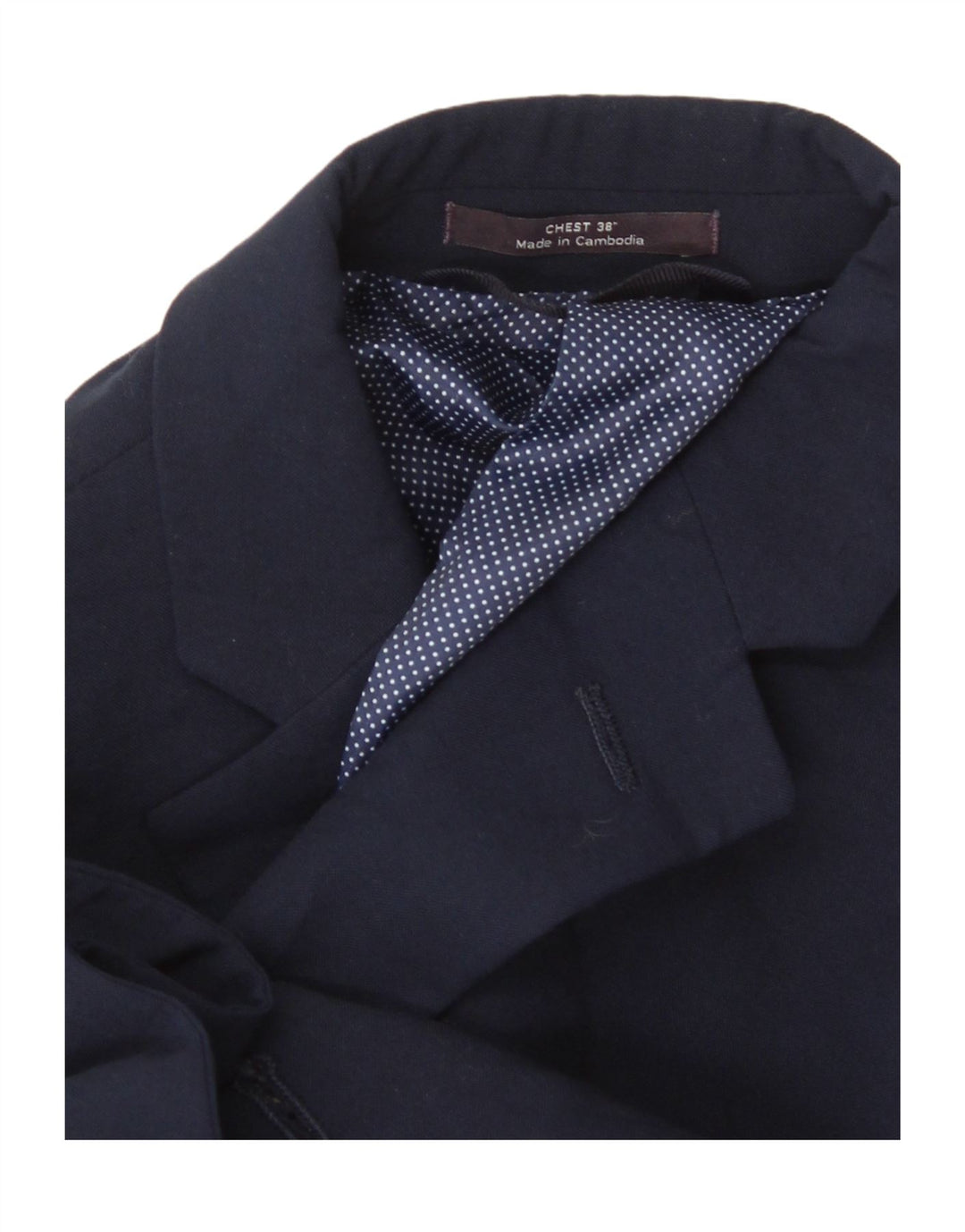 Giacca blazer slim a 2 bottoni Marks & Spencer da uomo UK 38 medio blu navy