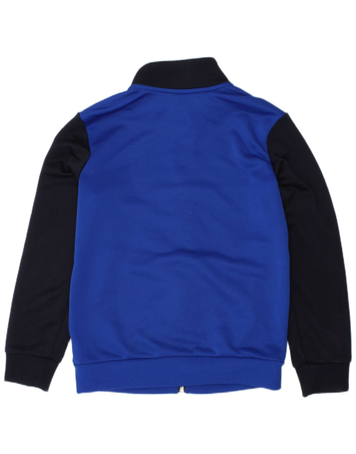 Giacca da ginnastica grafica ADIDAS per ragazzi 7-8 anni Blu Colourblock