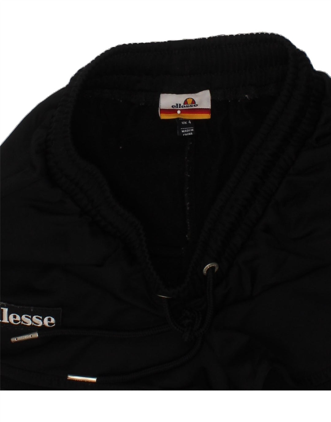 ELLESSE Womens Sport Shorts UK 4 XS Black Polyester Vintage Ellesse and Second-Hand Ellesse from Messina Hembry 
