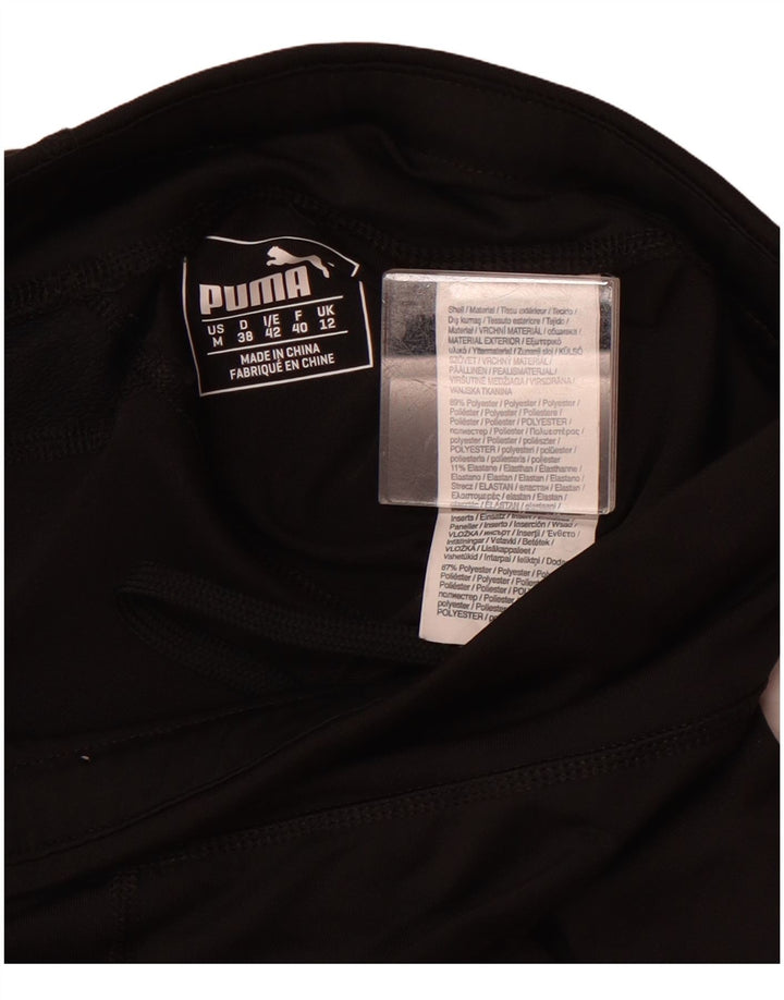 Leggings Capri da donna Puma UK 12 Medium Nero Colourblock Poliestere