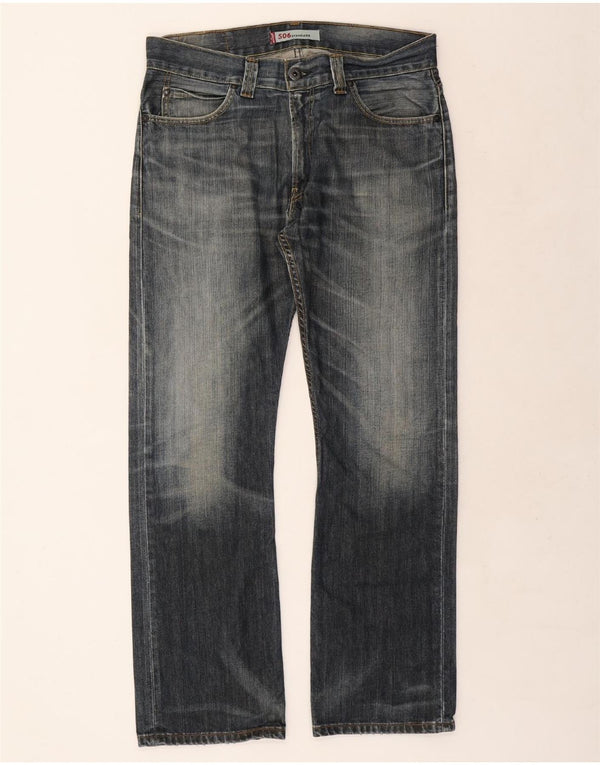 LEVI'S Jeans dritti da uomo 506 vestibilità standard W36 L32 cotone blu