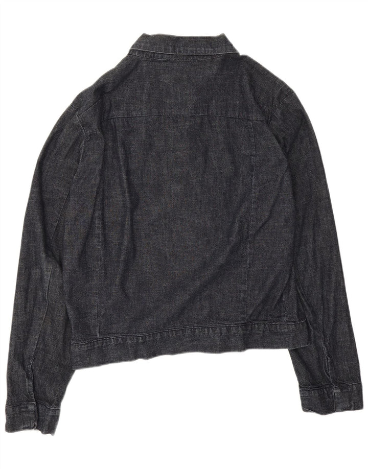 Giacca di jeans da uomo Diesel UK 40 Large in cotone blu navy