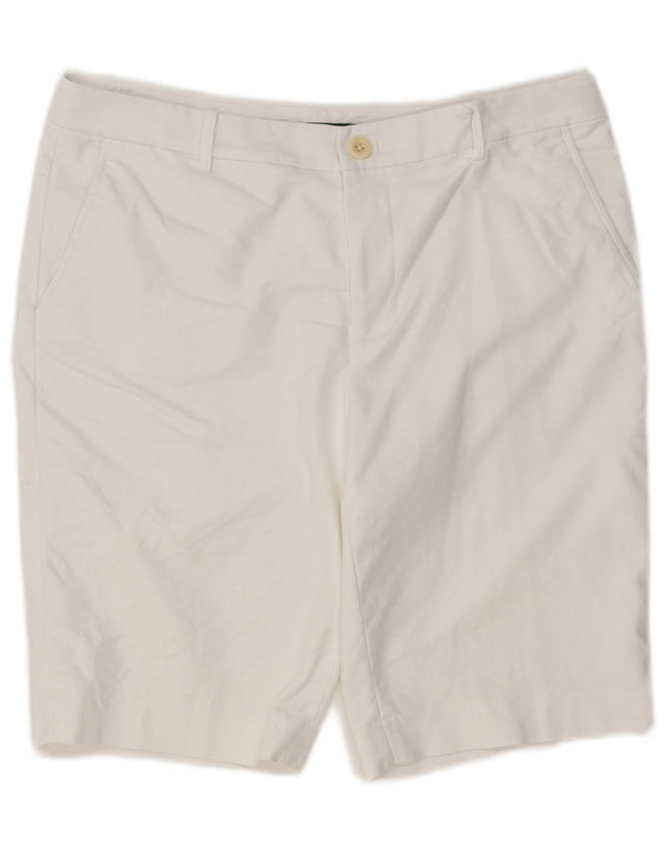 Pantaloncini chino da donna Ralph Lauren US 10 Large W34 cotone bianco
