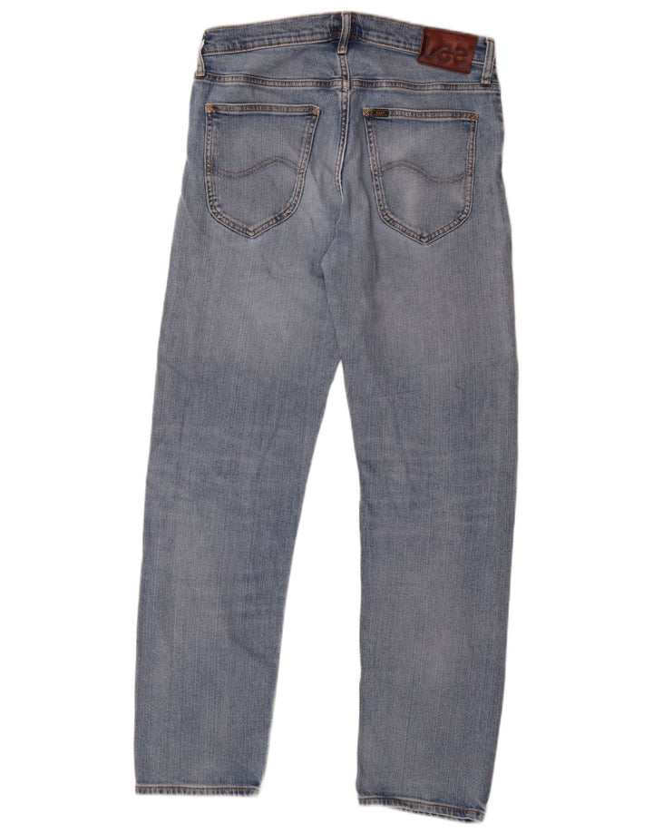 Jeans dritti da uomo Lee Daren Zip Fly W32 L32 cotone blu