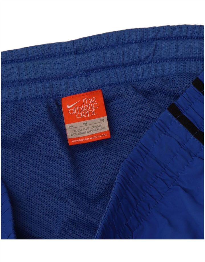 Pantaloncini sportivi Nike da uomo in nylon blu medio