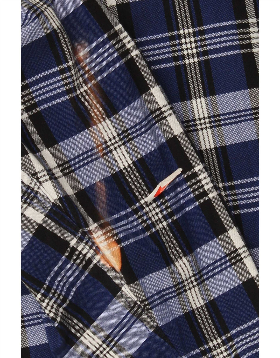 Camicia alta da uomo Tommy Hilfiger 4XL cotone a quadri blu navy