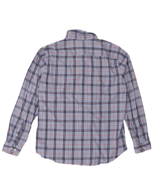 Crew Clothing Camicia da uomo slim fit in flanella XL in cotone a quadri blu