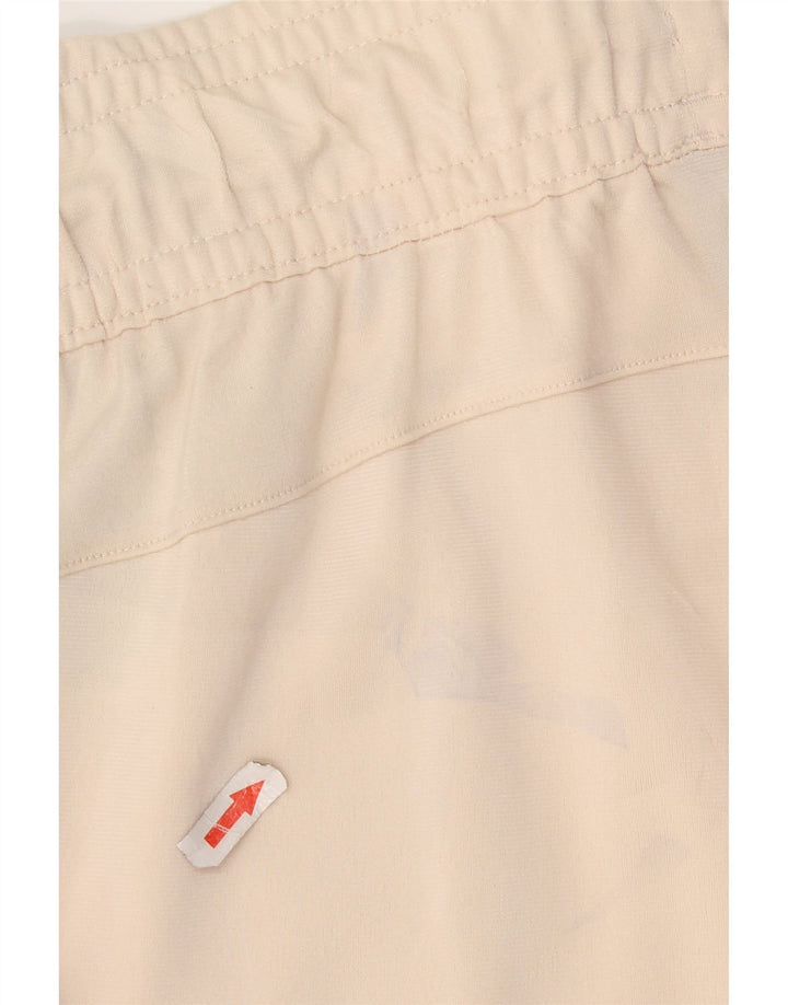 Pantaloni da tuta Adidas Capri da donna UK 8/10 Small Beige Poliestere
