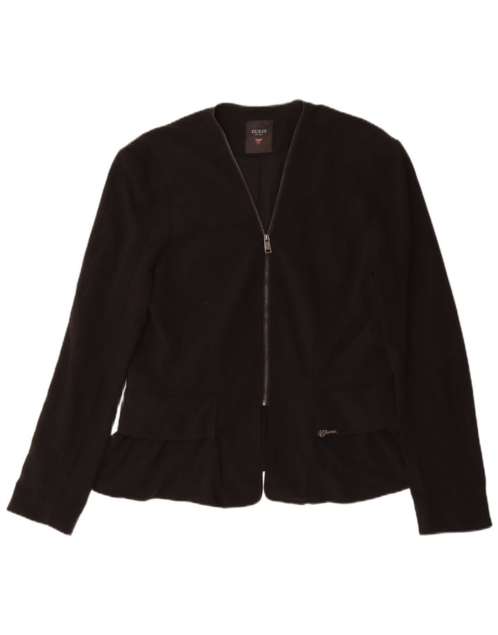Giacca blazer da donna GUESS UK 16 grande poliestere nero