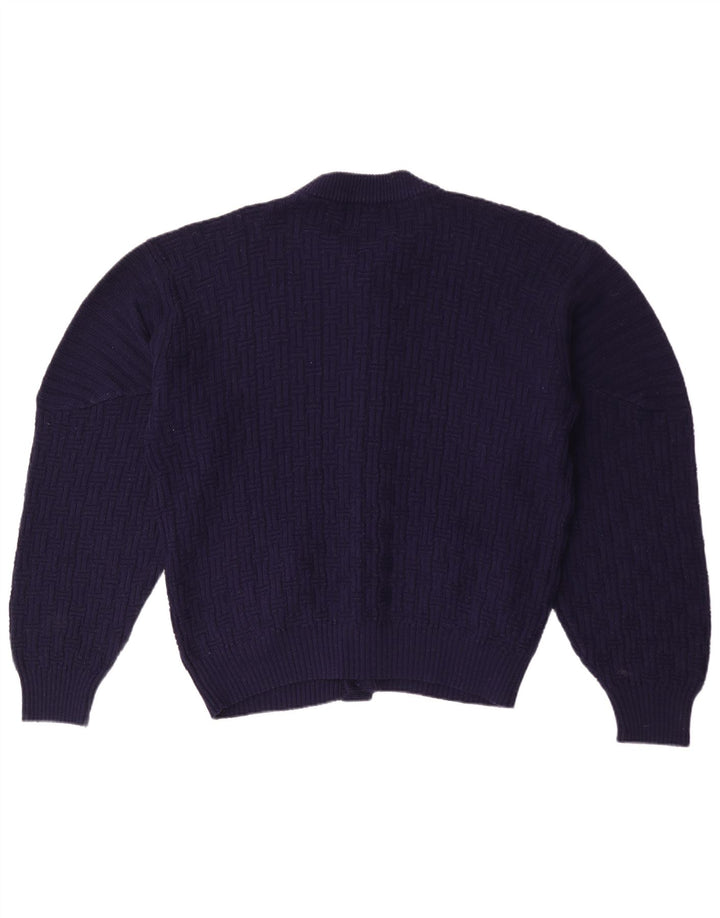 Maglione cardigan da uomo Niki Line grande blu navy