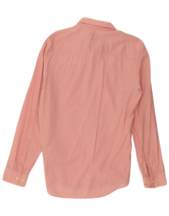 Camicia da uomo Calvin Klein in lino rosa medio