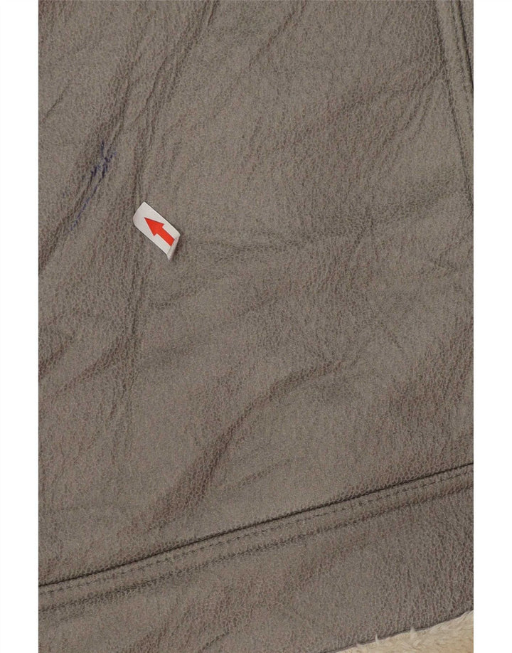Giacca Sherpa oversize da donna Topshop UK 10 Small Poliestere grigio