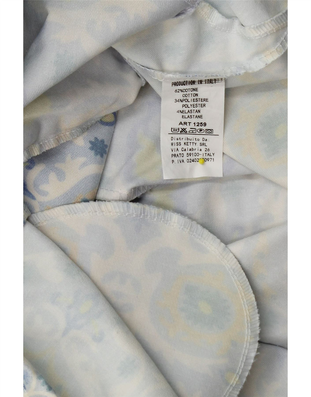 Giacca parka con cappuccio da donna VINTAGE UK 16 grande cotone floreale blu