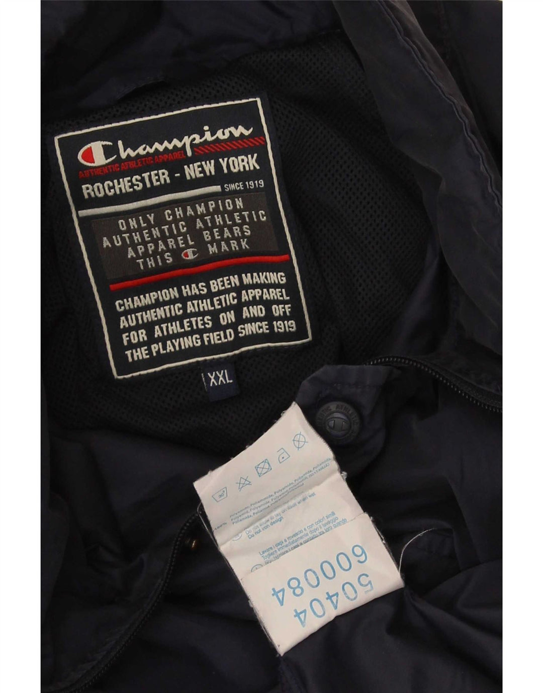 Giacca a vento da uomo Champion UK 44 2XL Poliammide blu navy