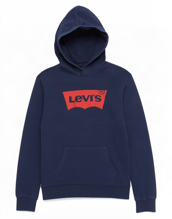 Maglione con cappuccio grafico dalla vestibilità standard da uomo Levi's piccolo in cotone blu navy