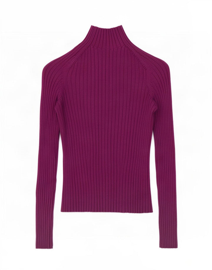 Top Zara da donna a maniche lunghe UK 12 viola medio