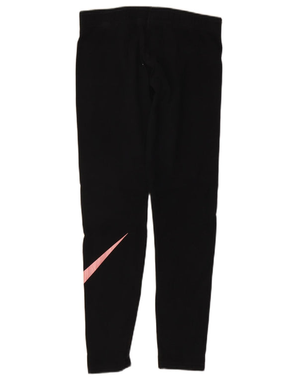 Leggings grafici da donna Nike UK 12 cotone medio nero