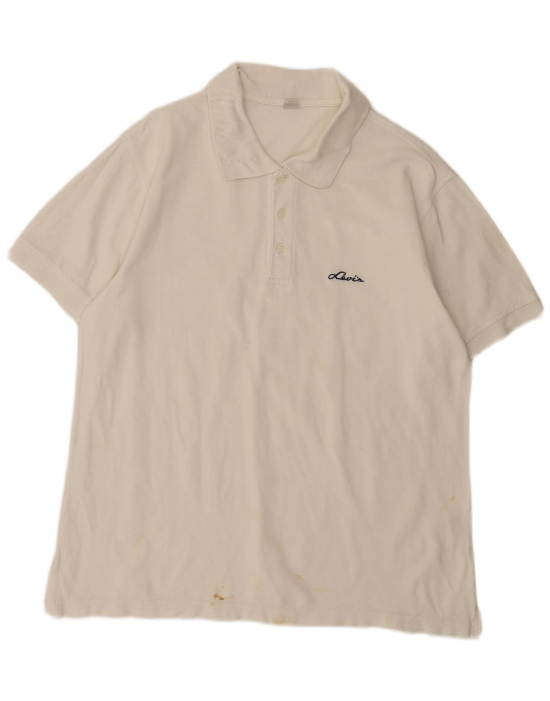 Polo Levi's da uomo grande in cotone bianco