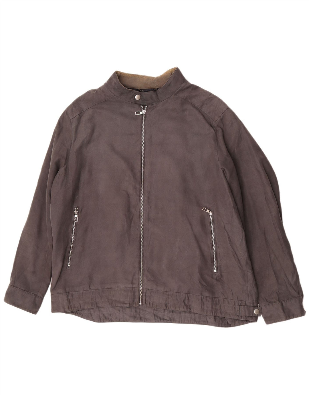 Giubbotto bomber da uomo Marks & Spencer UK 46 3XL Poliestere grigio