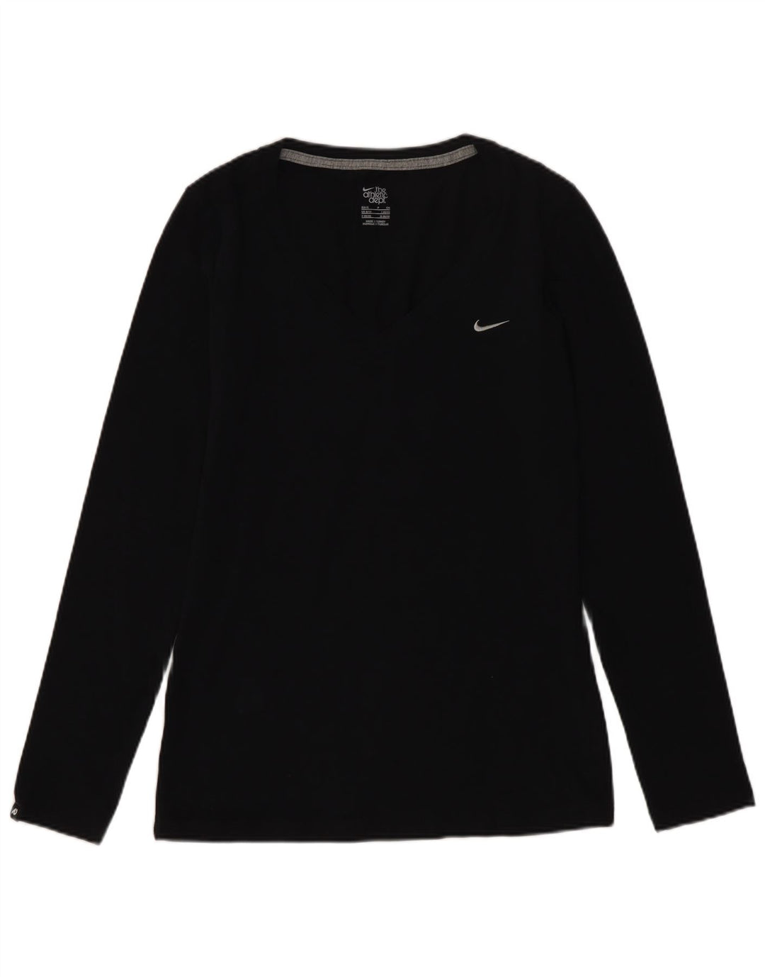 Maglia a maniche lunghe Nike da donna UK 8/10 piccola nera