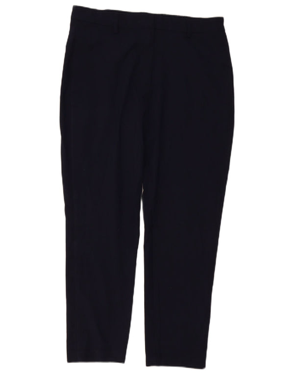 Pantaloni corti slim da donna Marks & Spencer UK 12 medi W32 L25 Blu navy