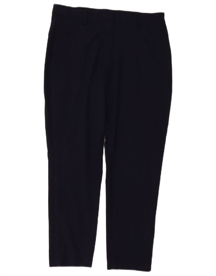 Pantaloni corti slim da donna Marks & Spencer UK 12 medi W32 L25 Blu navy