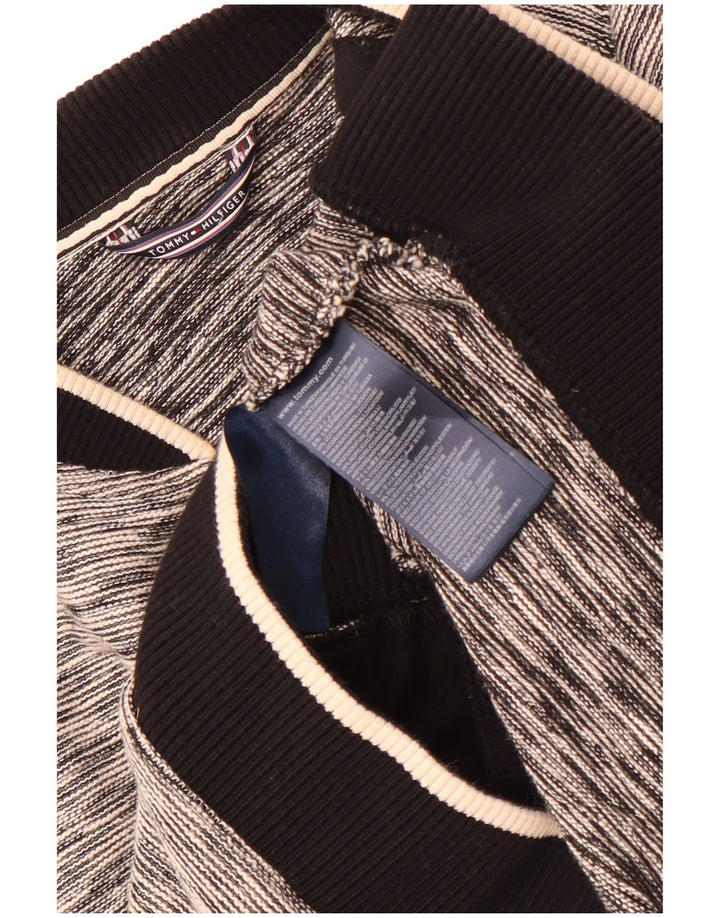 Giacca da tuta da donna Tommy Hilfiger UK 12 Cotone chiazzato grigio medio