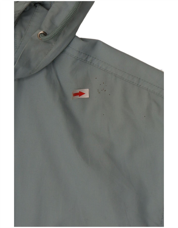 Giacca utilitaria con cappuccio da donna vintage UK 18 XL Blu