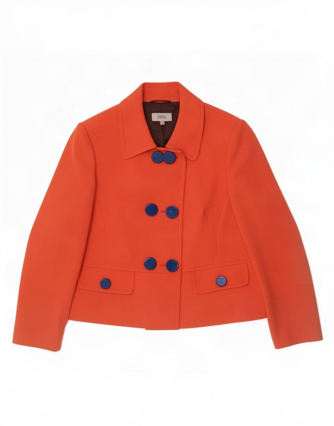 Giacca blazer doppiopetto da donna Marks & Spencer UK 20 2XL Arancione