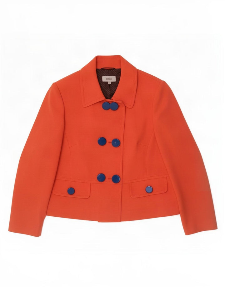Giacca blazer doppiopetto da donna Marks & Spencer UK 20 2XL Arancione