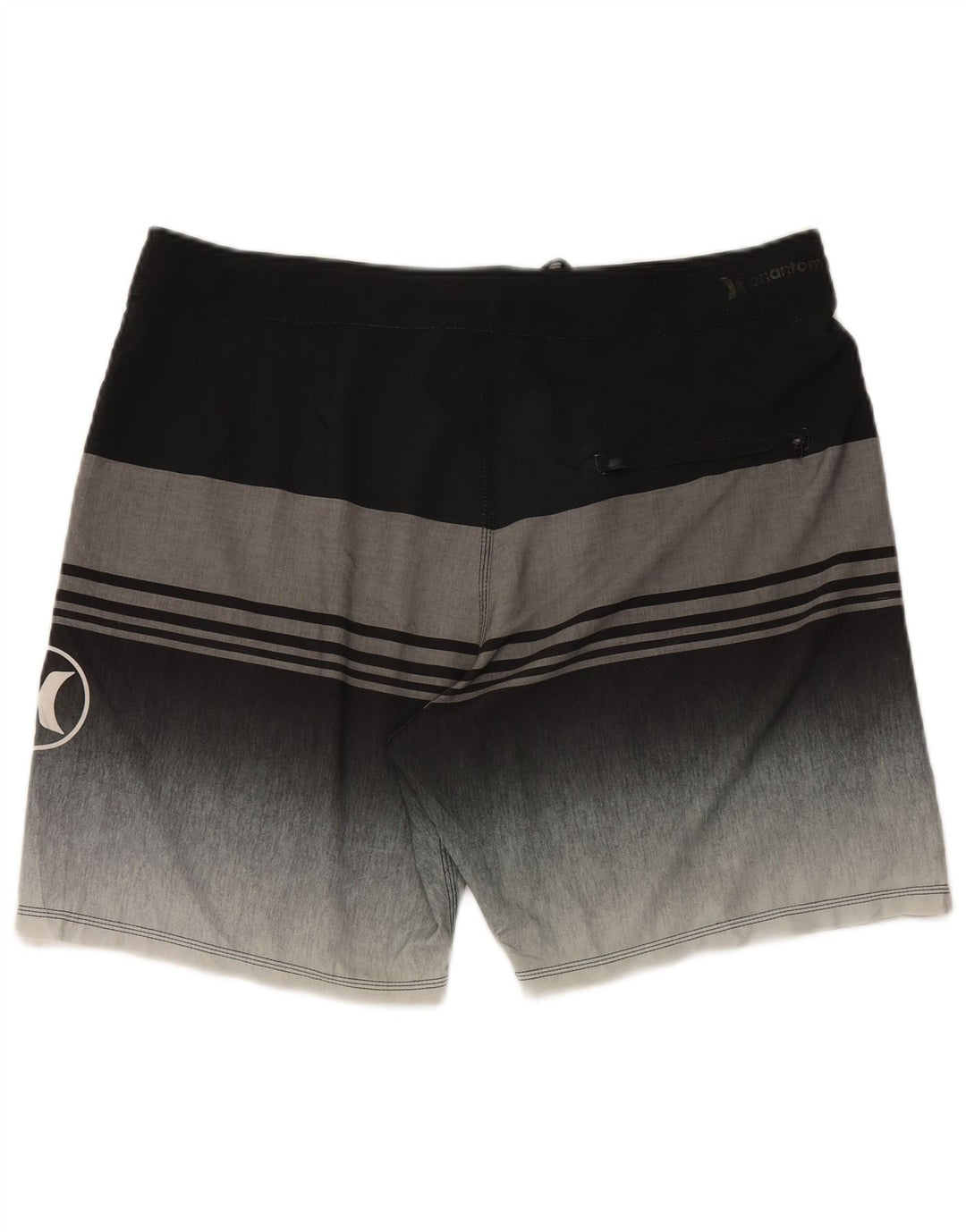 Pantaloncini da bagno da uomo Hurley XL poliestere a righe nere
