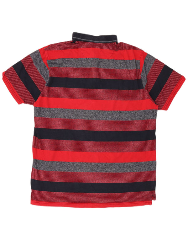 Polo da uomo Regular Fit Pierre Cardin XL in cotone a righe rosse