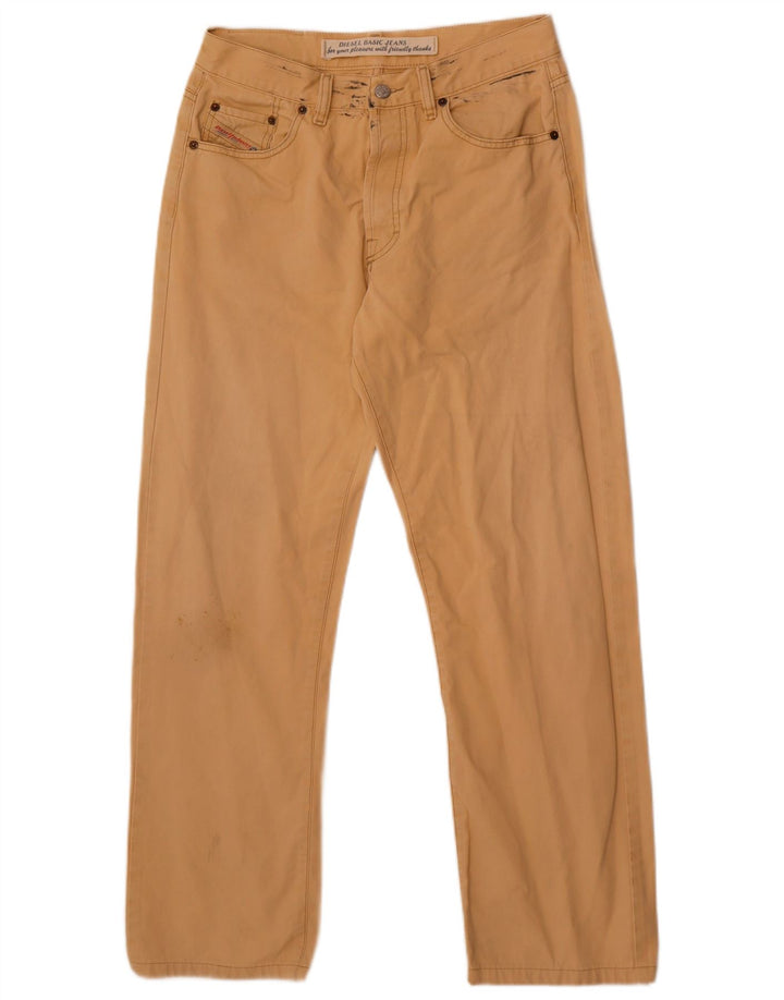 Pantaloni casual da uomo Diesel W33 L28 in cotone beige