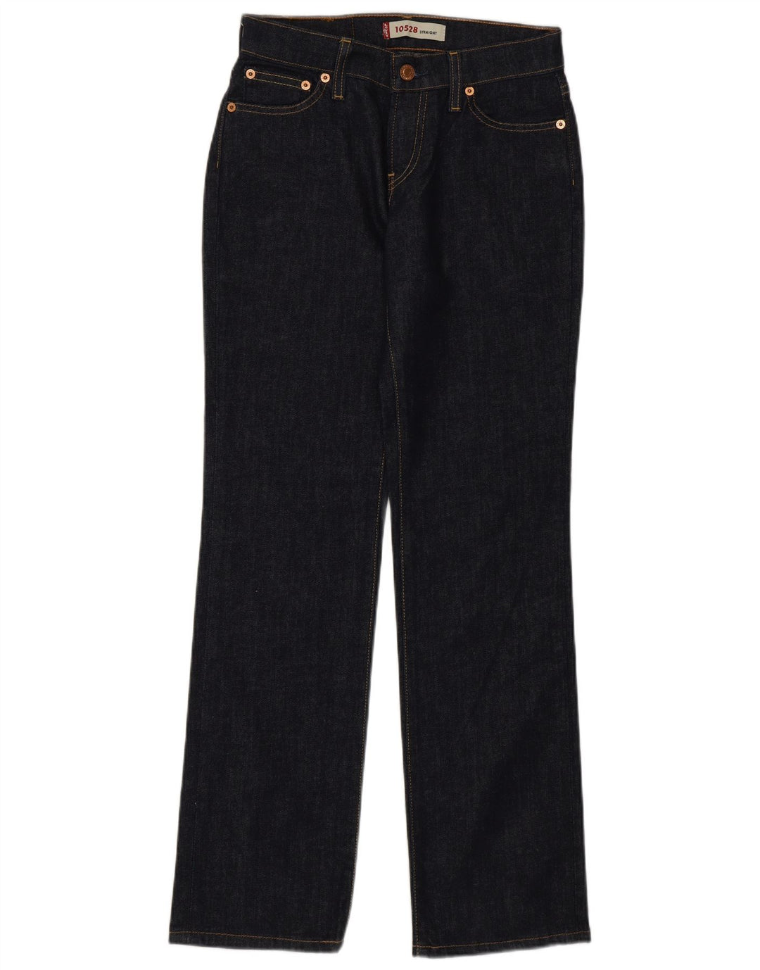 Jeans dritti Levi's 528 da donna W27 L30 cotone blu navy
