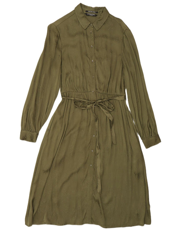 Abito camicia da donna Scotch & Soda UK 14 Viscosa verde medio