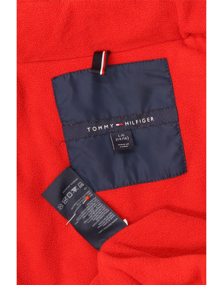 Giacca imbottita con cappuccio Tommy Hilfiger per ragazzi 14-15 anni grande blu navy