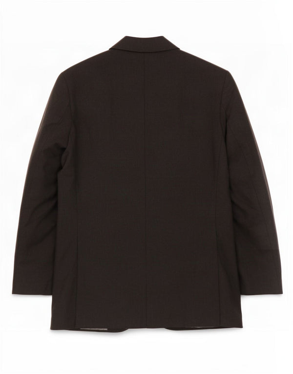 Giacca blazer a 2 bottoni da uomo Marks & Spencer UK 38 media nera in lana vergine
