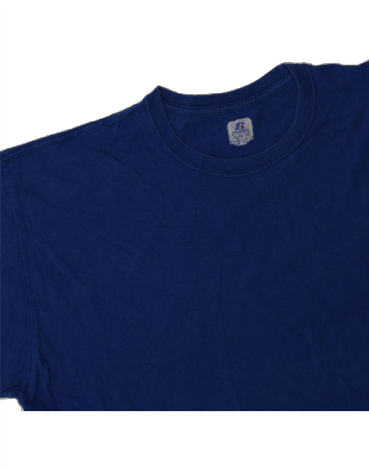 RUSSELL ATHLETIC Mens T-Shirt Top XL Blue Vintage Russell Athletic and Second-Hand Russell Athletic from Messina Hembry 