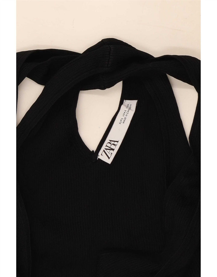 Top corto alla caviglia da donna Zara UK 14 grande nero