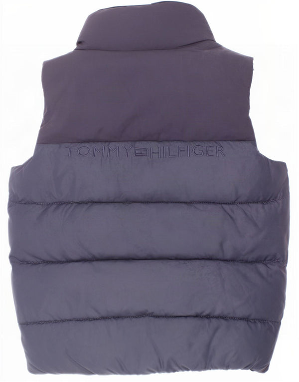 Gilet imbottito con grafica per ragazzi Tommy Hilfiger 5-6 anni in poliestere blu navy