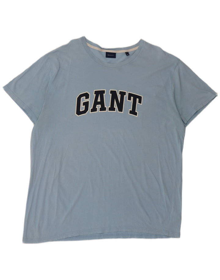 Gant T-shirt grafica da uomo Top 3XL in cotone blu
