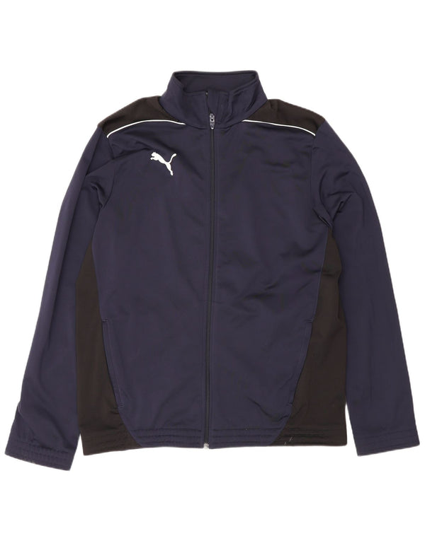 Giacca da tuta da uomo Puma Medium Blu Navy Colourblock Sports
