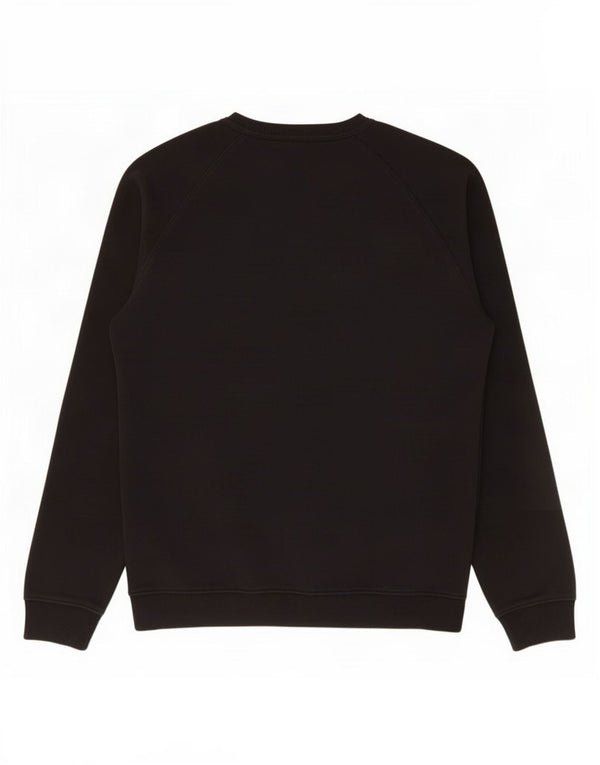 Adidas Womens Graphic Sweatshirt Jumper UK 18 Medium Black Cotton