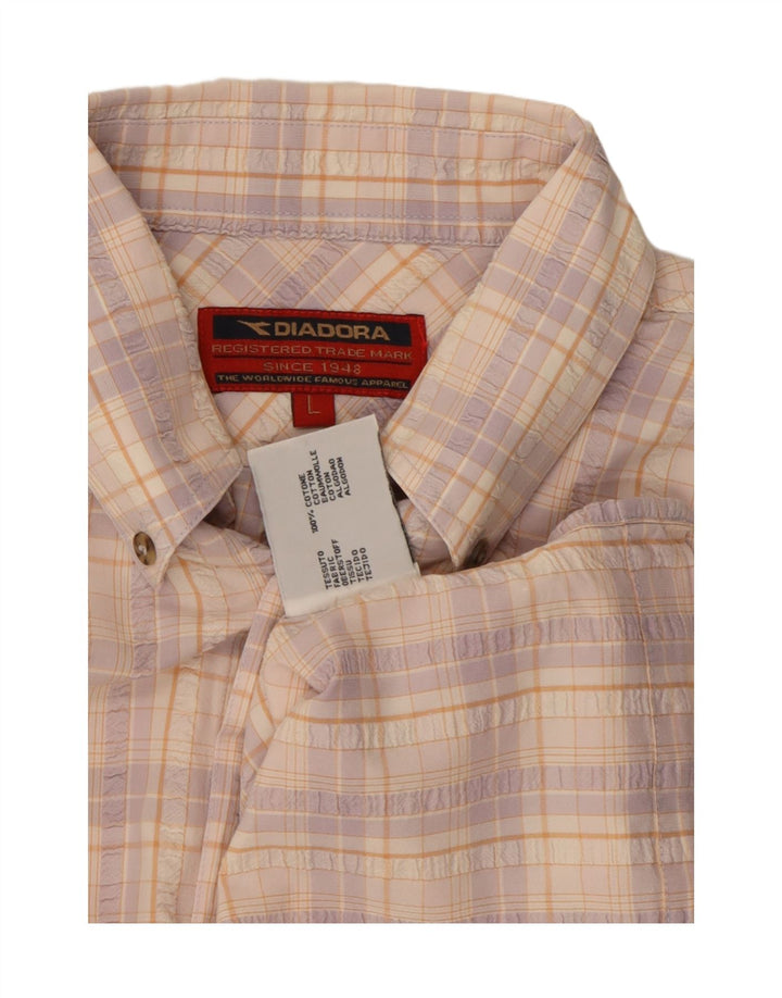 Camicia Diadora Uomo Large Check Multicolor
