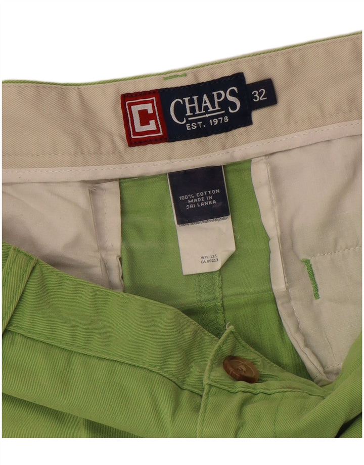 Pantaloncini chino da uomo CHAPS W32 cotone verde medio