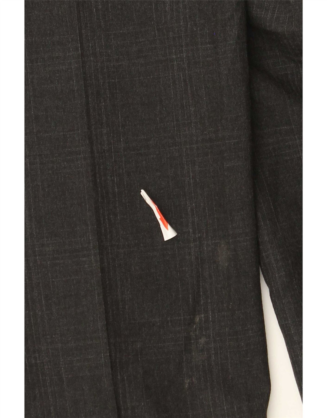 Pantaloni da abito da uomo Marks & Spencer super slim fit W32 L33 a quadri grigi