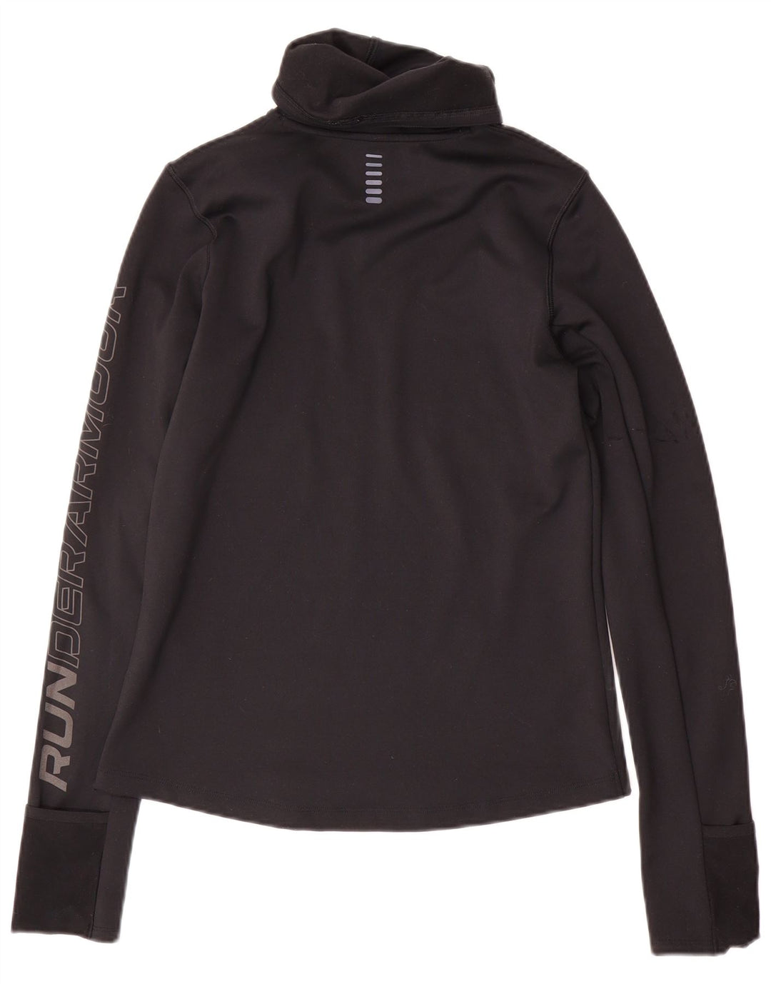 Maglietta da donna Under Armour Cold Gear Graphic manica lunga UK 10 piccola nera
