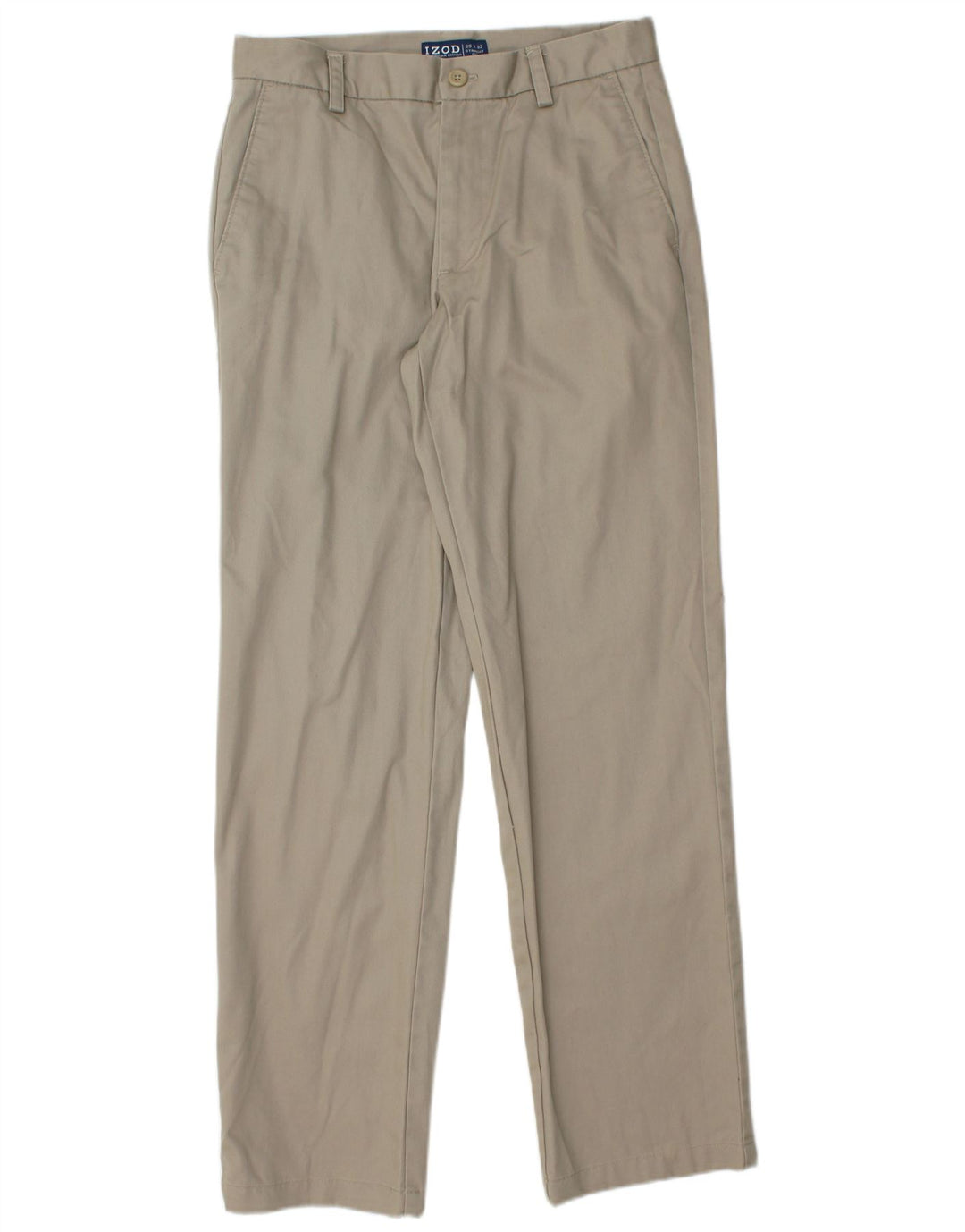 Pantaloni chino dritti da uomo IZOD W29 L32 in cotone beige