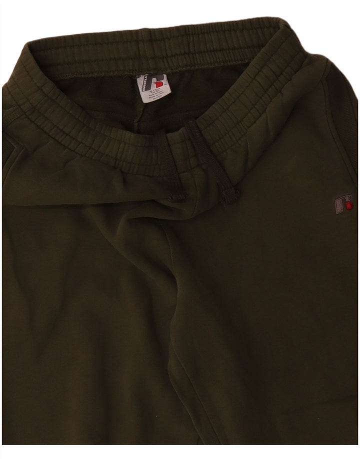 Pantaloni da tuta da uomo RUSSELL ATHLETIC piccoli in cotone verde