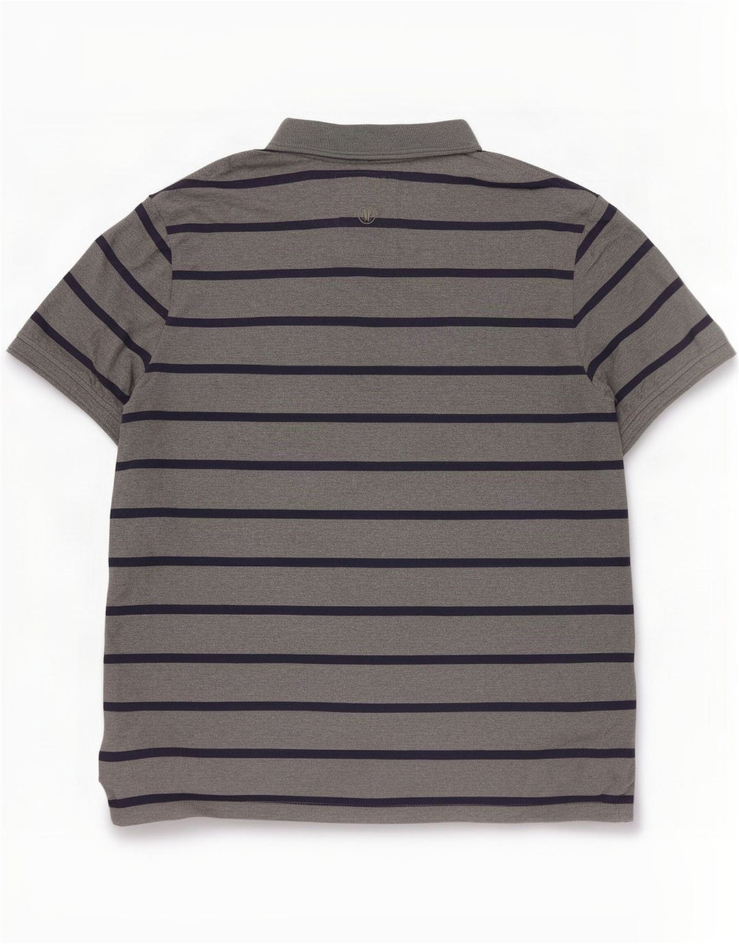 Polo da uomo Fat Face XL in cotone a righe grigie